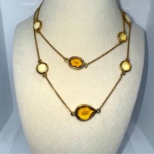 Kate Spade Station Necklace, Crystal Lucite Station Necklace